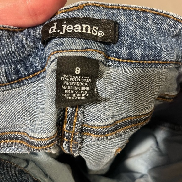 d. jeans Black Top and Blue Denim Pencil Skirt - Picture 7 of 7